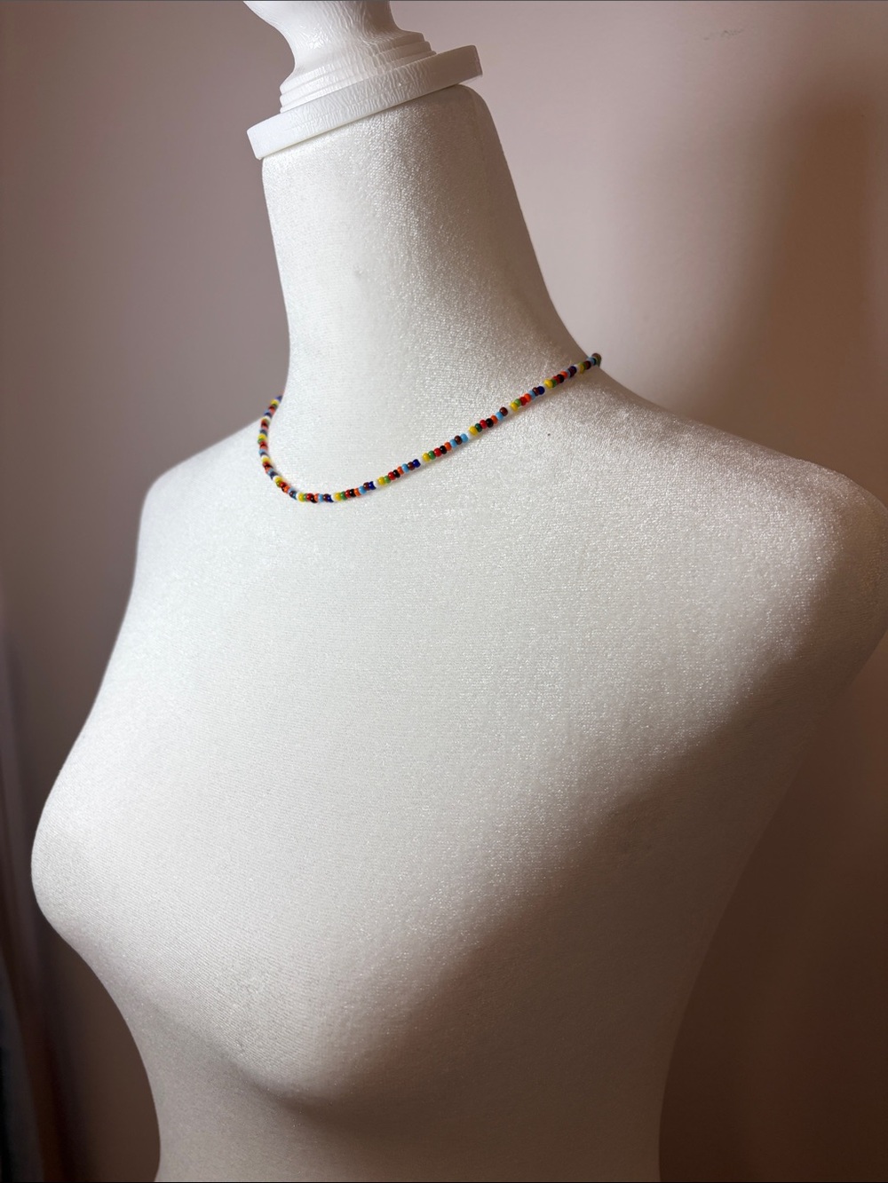 Colorful Seed Bead Necklace - Multicolor - Picture 3 of 3